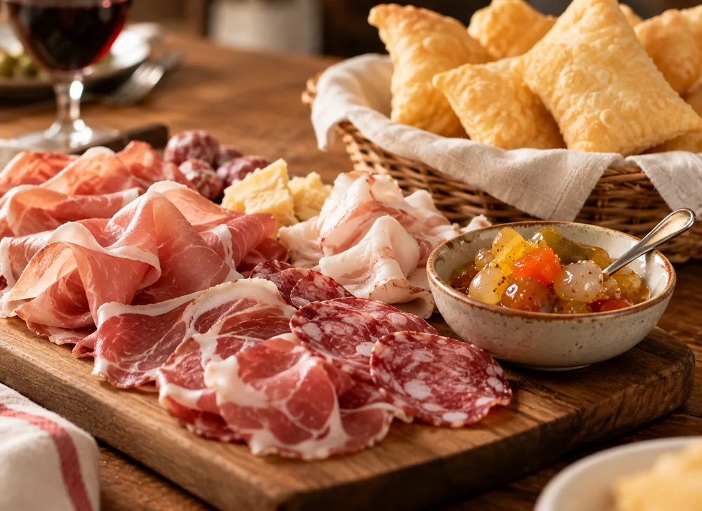 Gnocco fritto e salumi